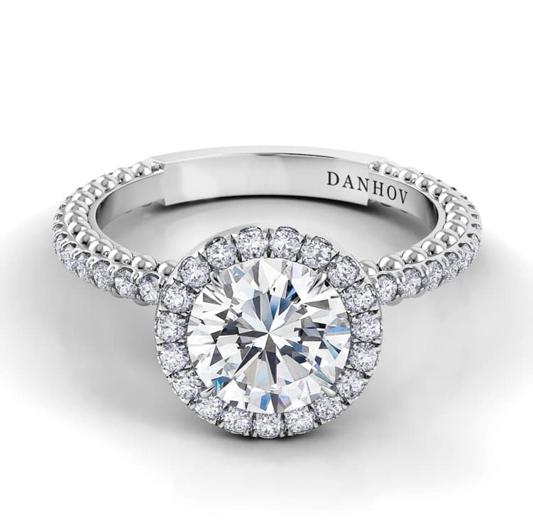 Petalo Round Diamond Engagement Ring