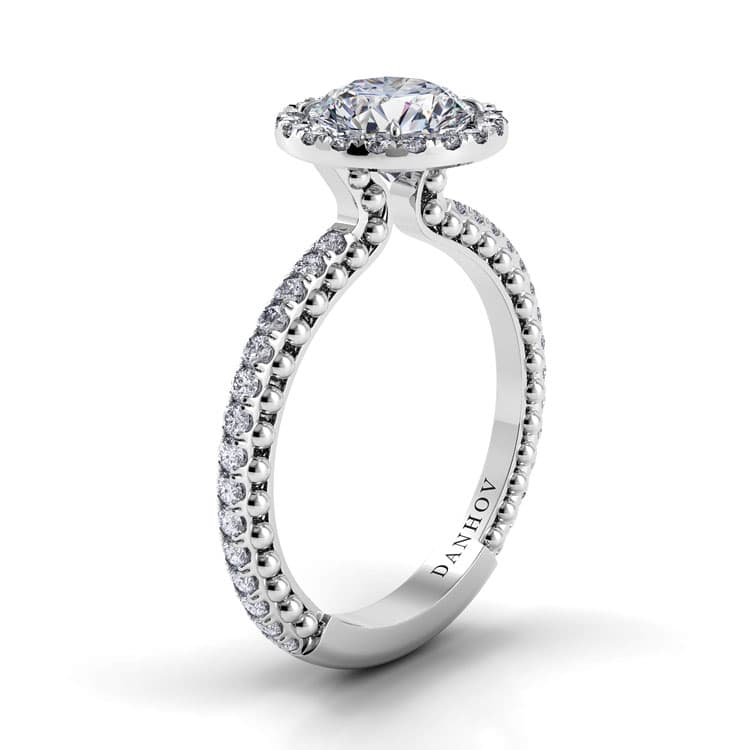 Petalo Round Diamond Engagement Ring