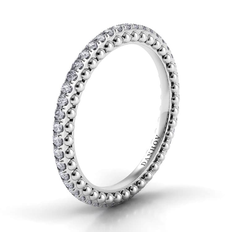 Petalo Round Diamond Wedding Band