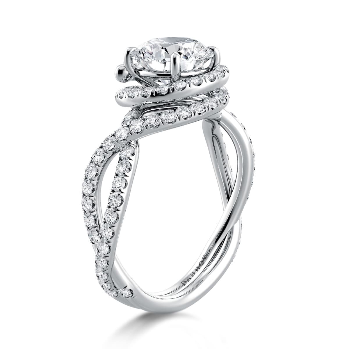 Signature Abbraccio Swirl Engagement Ring