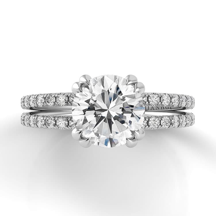 Solo Filo Double Shank Engagement Ring