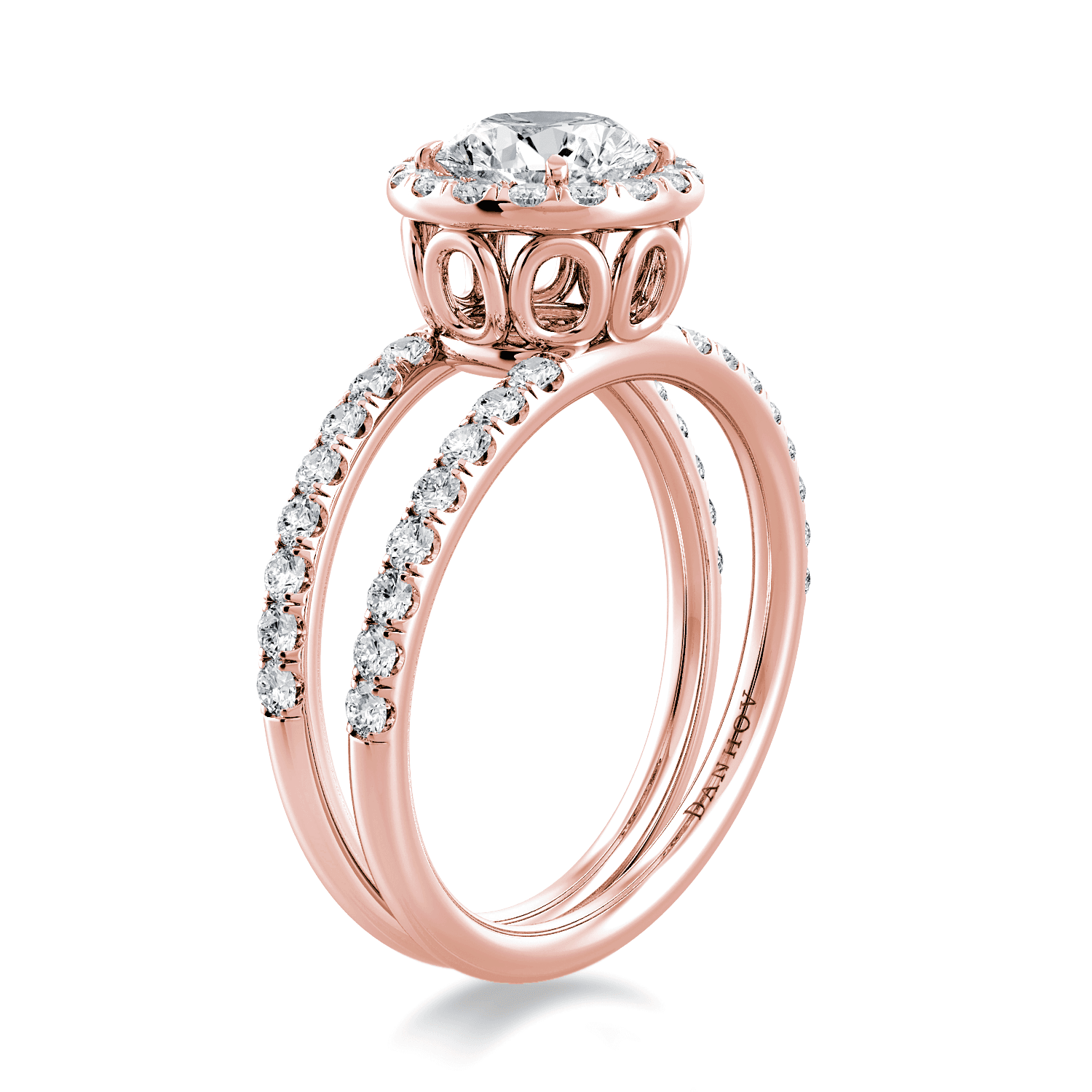 Solo Filo Engagement Ring Halo Setting