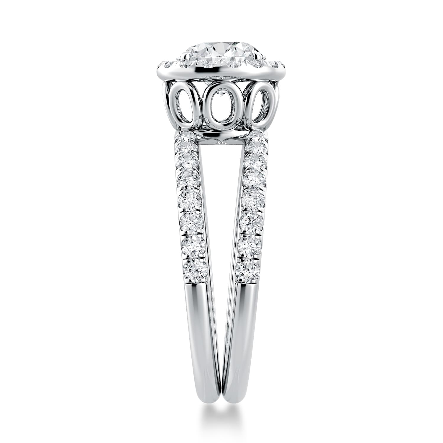 Solo Filo Engagement Ring Halo Setting