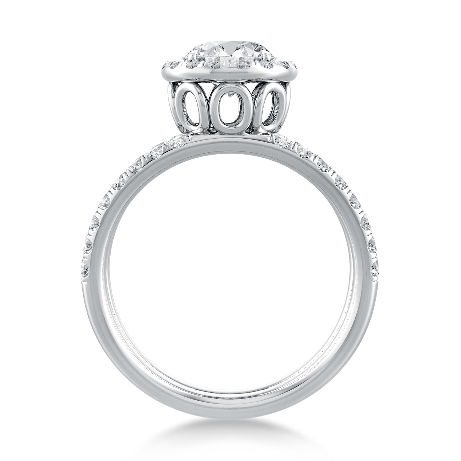 Solo Filo Engagement Ring Halo Setting