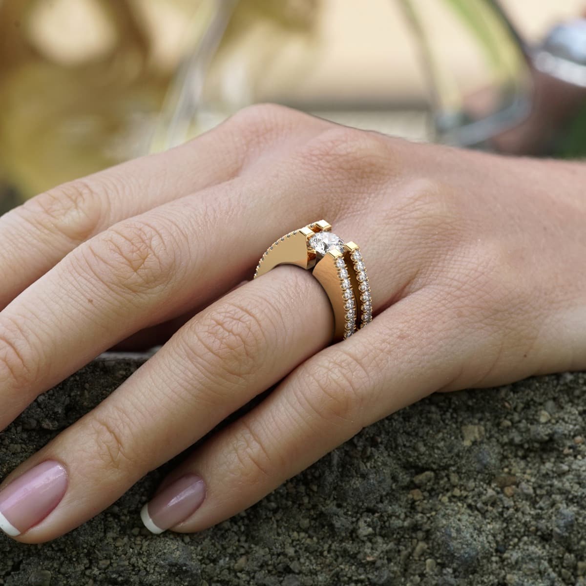 Tension Engagement Ring