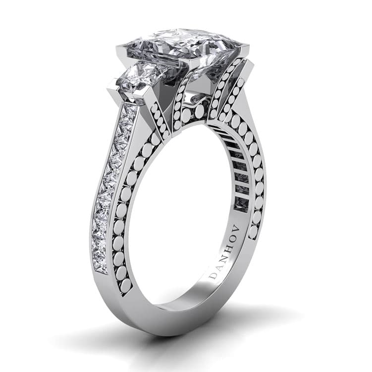 Tubetto Three Stone Engagement Ring — image 3 of 4