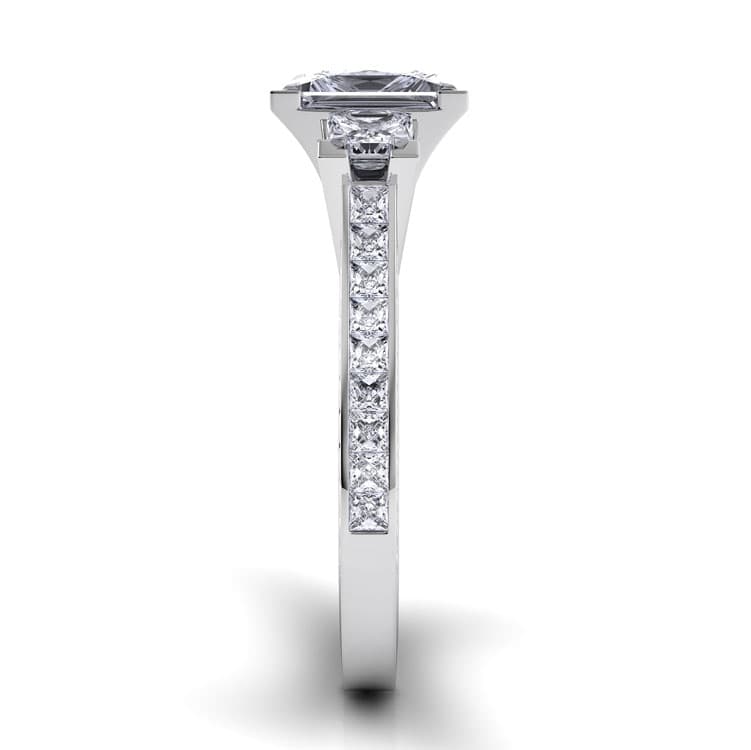 Tubetto Three Stone Engagement Ring — image 4 of 4
