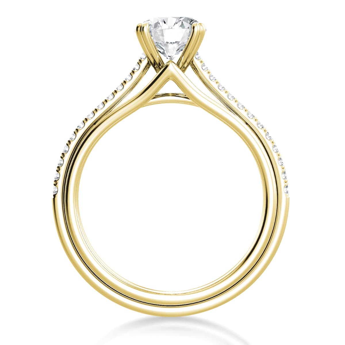 Unito Triple Shank Engagement Ring