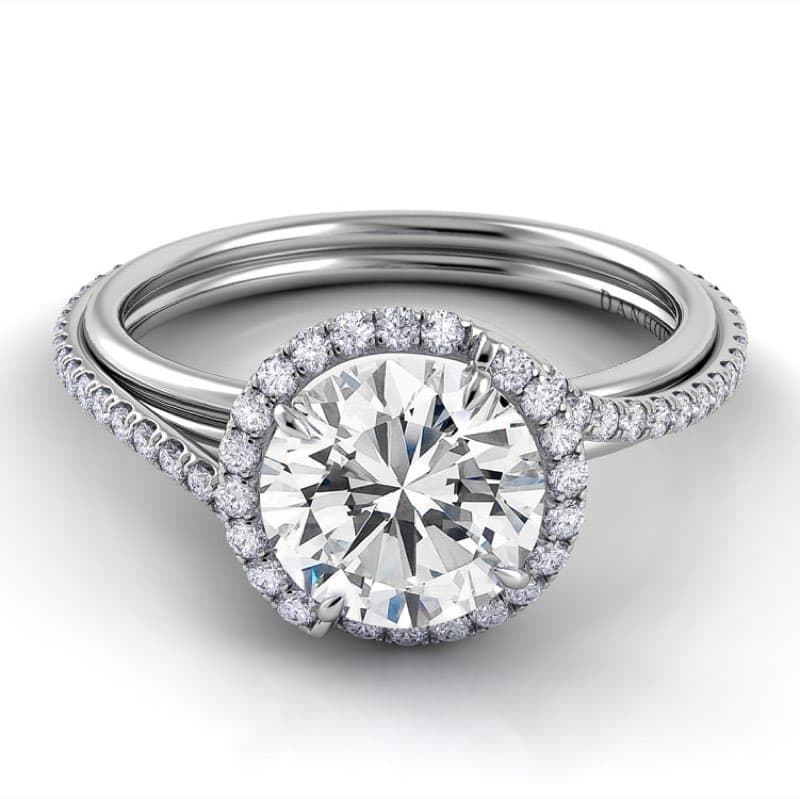 Abbraccio Swirl Engagement Ring