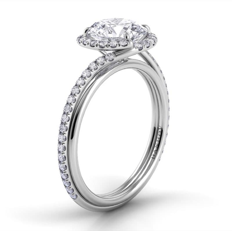 Abbraccio Swirl Engagement Ring
