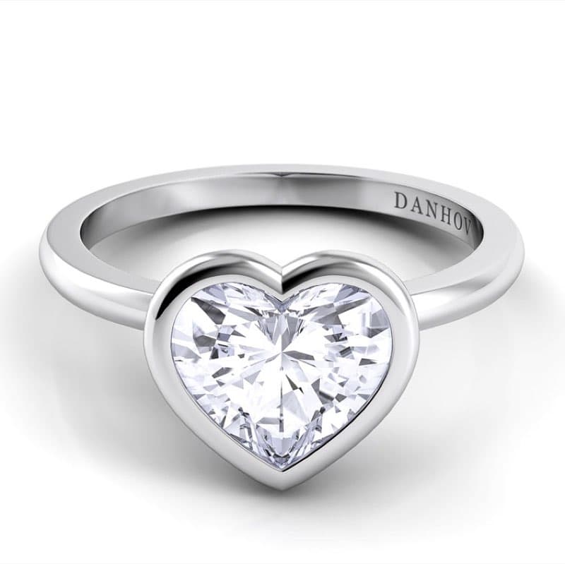 Per Lei Heart Shaped Engagement Ring