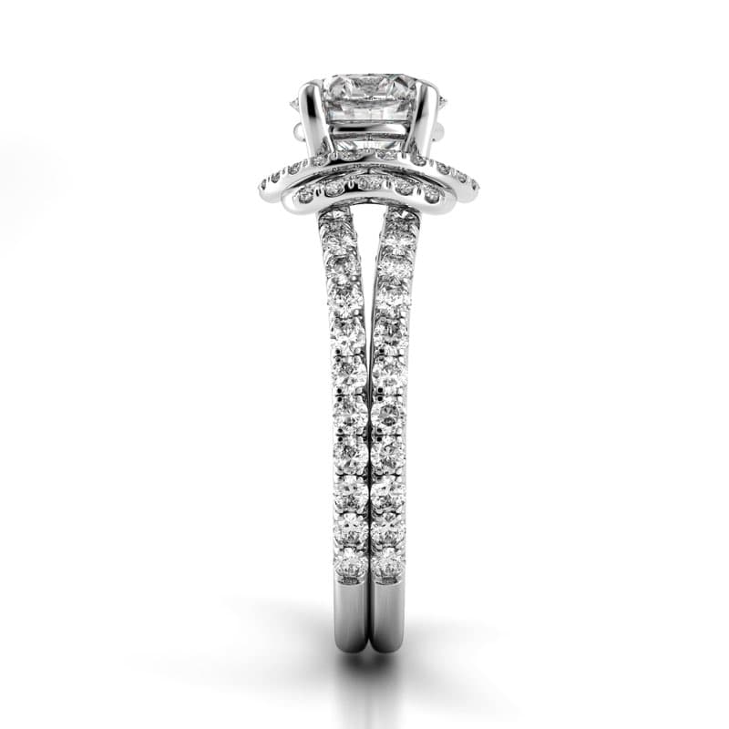 Solo Filo Halo Engagement Ring