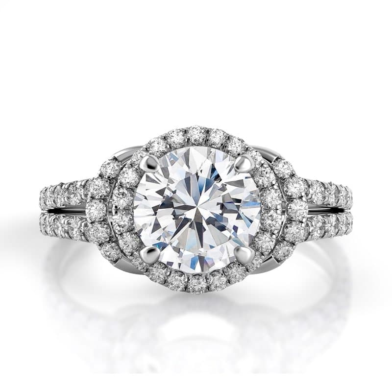 Solo Filo Halo Engagement Ring