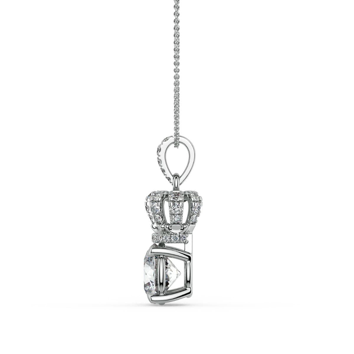 Norme de Crown Diamond Pendant