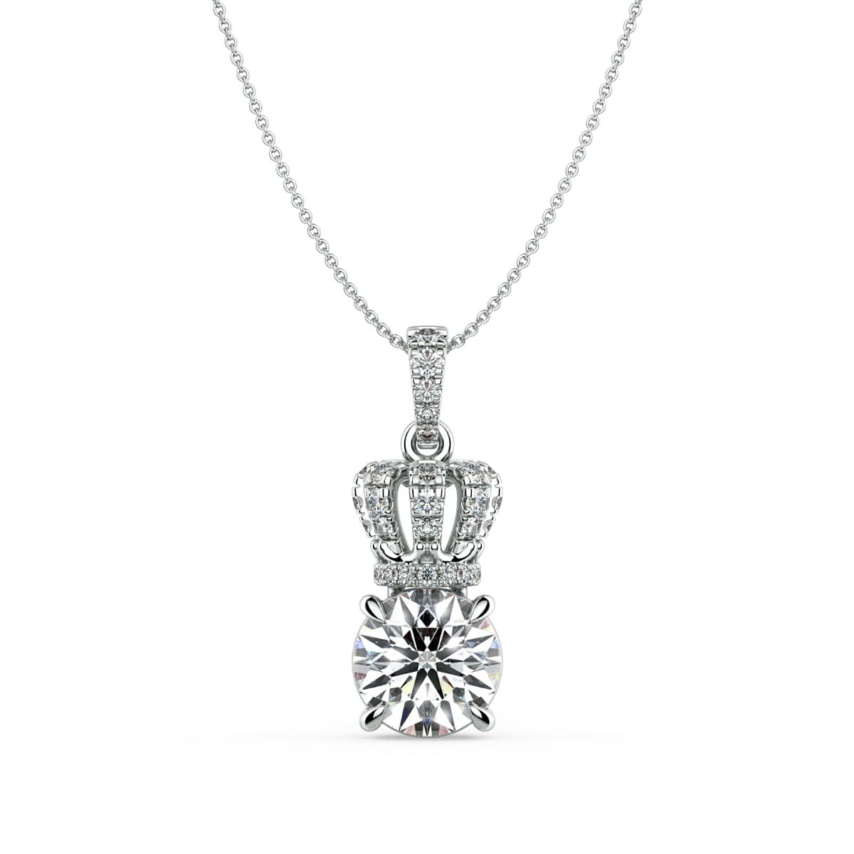 Norme de Crown Diamond Pendant