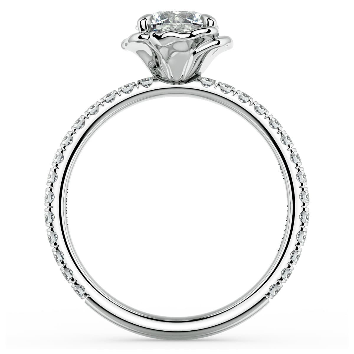 Norme De Halo Ladies Engagement Ring — image 3 of 9