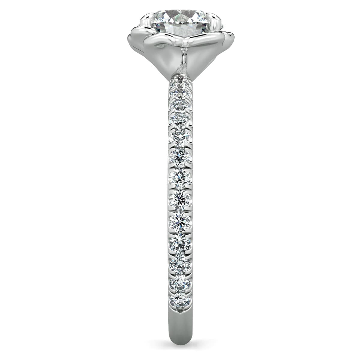 Norme De Halo Ladies Engagement Ring — image 4 of 9
