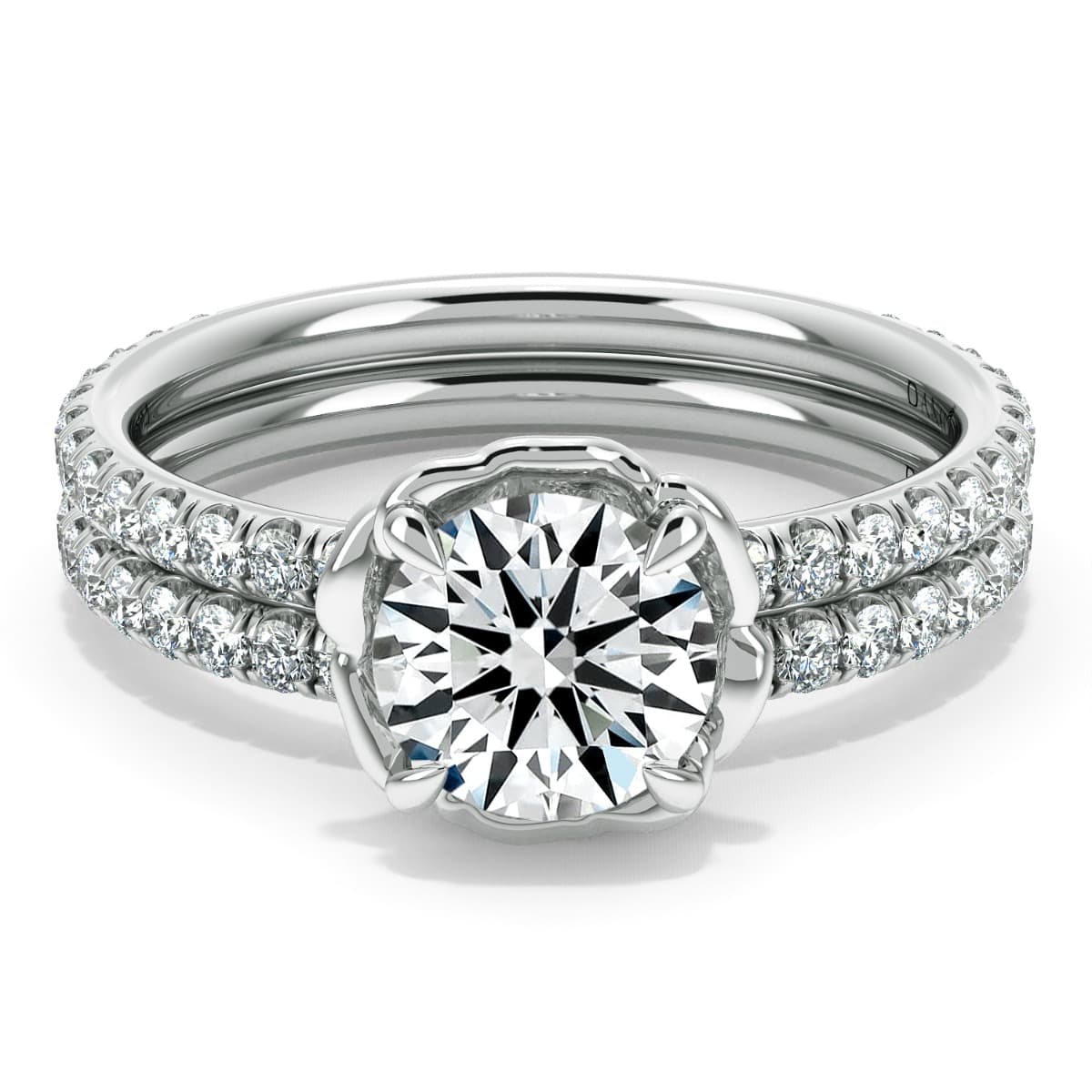 Norme De Halo Ladies Engagement Ring — image 5 of 9