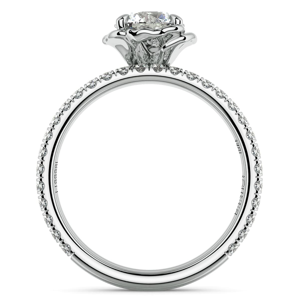 Norme De Halo Ladies Engagement Ring — image 7 of 9