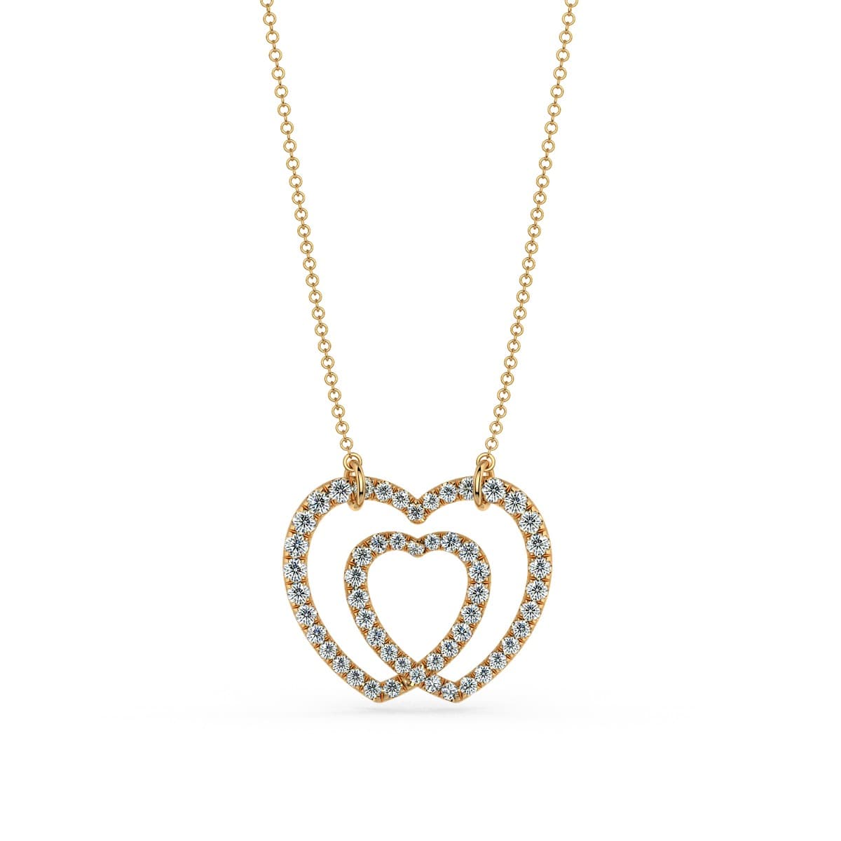 Norme de Heart in Heart Diamond Pendant
