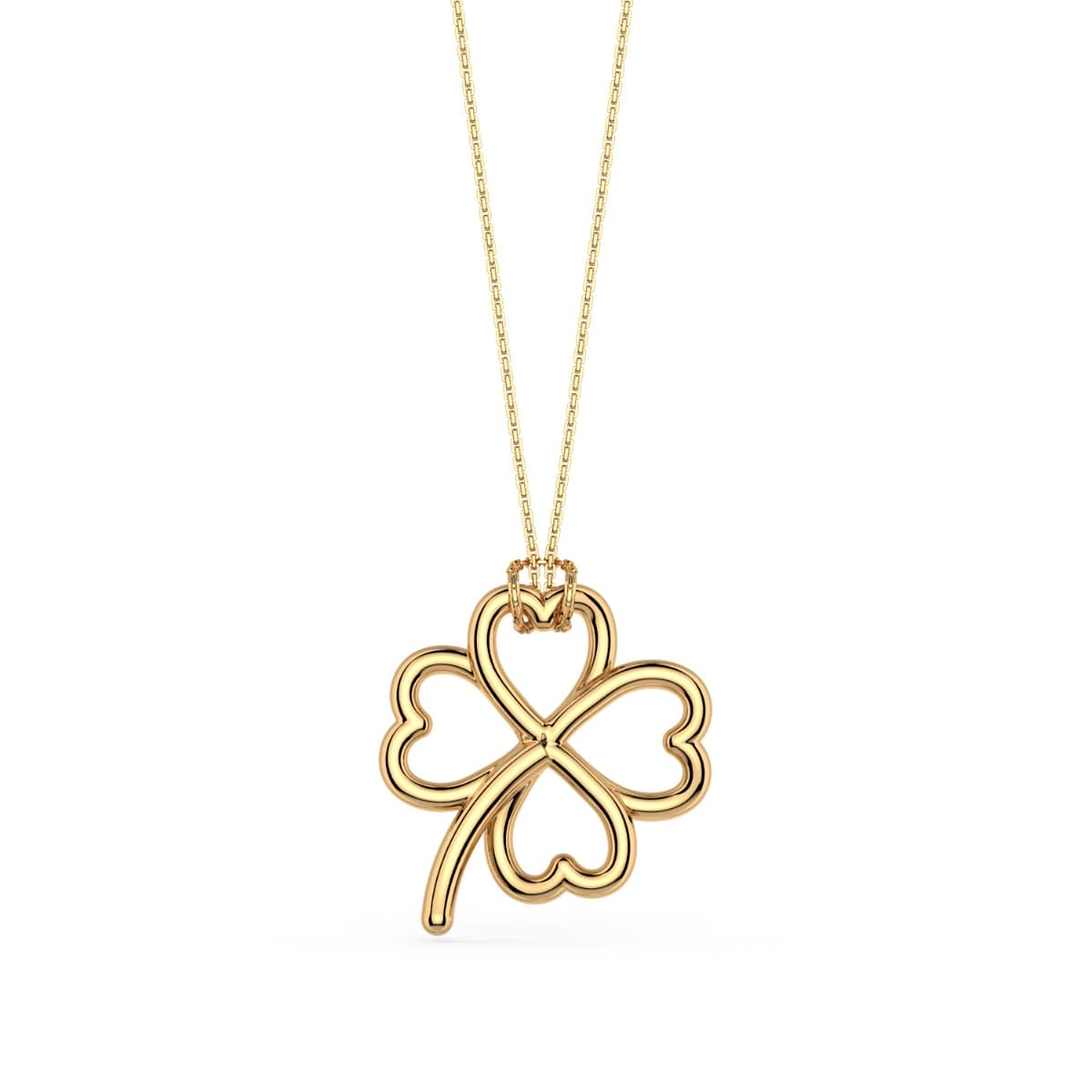 Norme de Shamrock Pendant with Rolo Chain