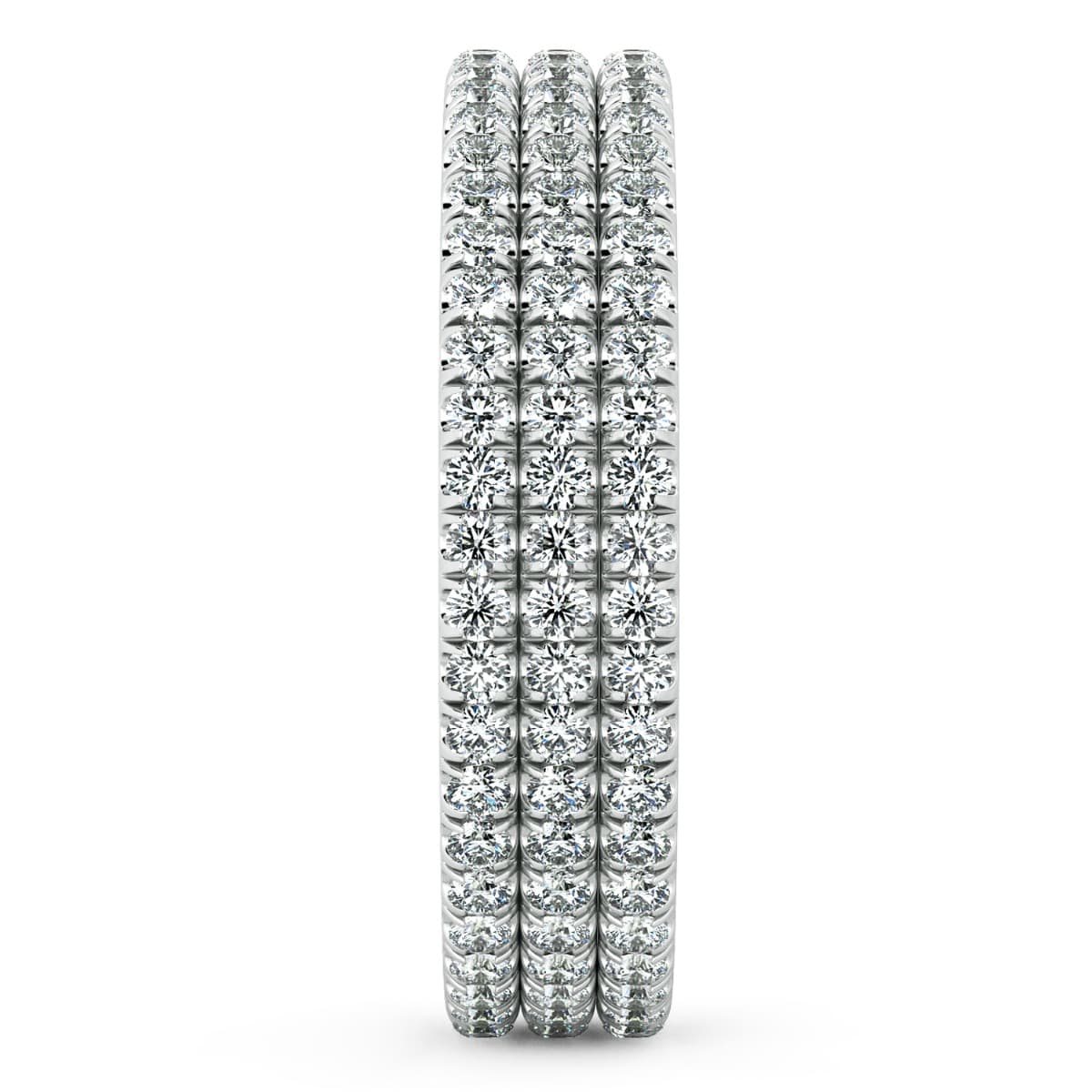 Abbraccio Triple Shank Wedding Band