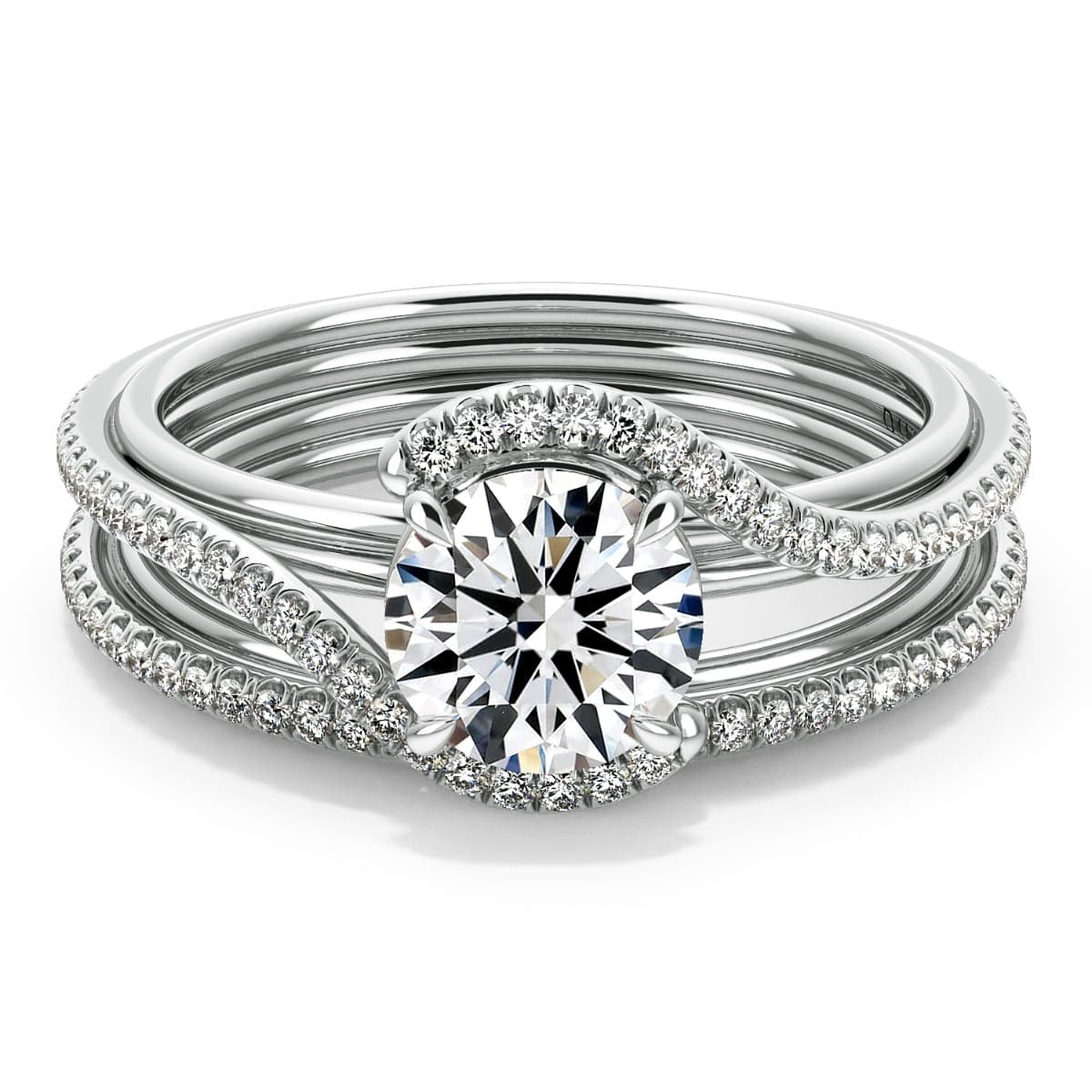 Abbraccio Handmade Diamond Wedding Ring