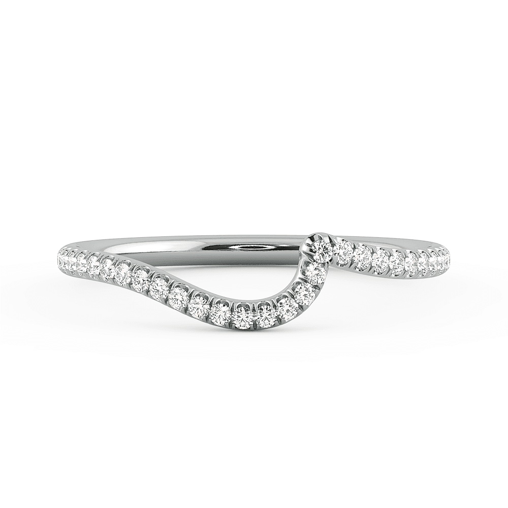 Abbraccio Swirl Diamond Perfect Wedding Band