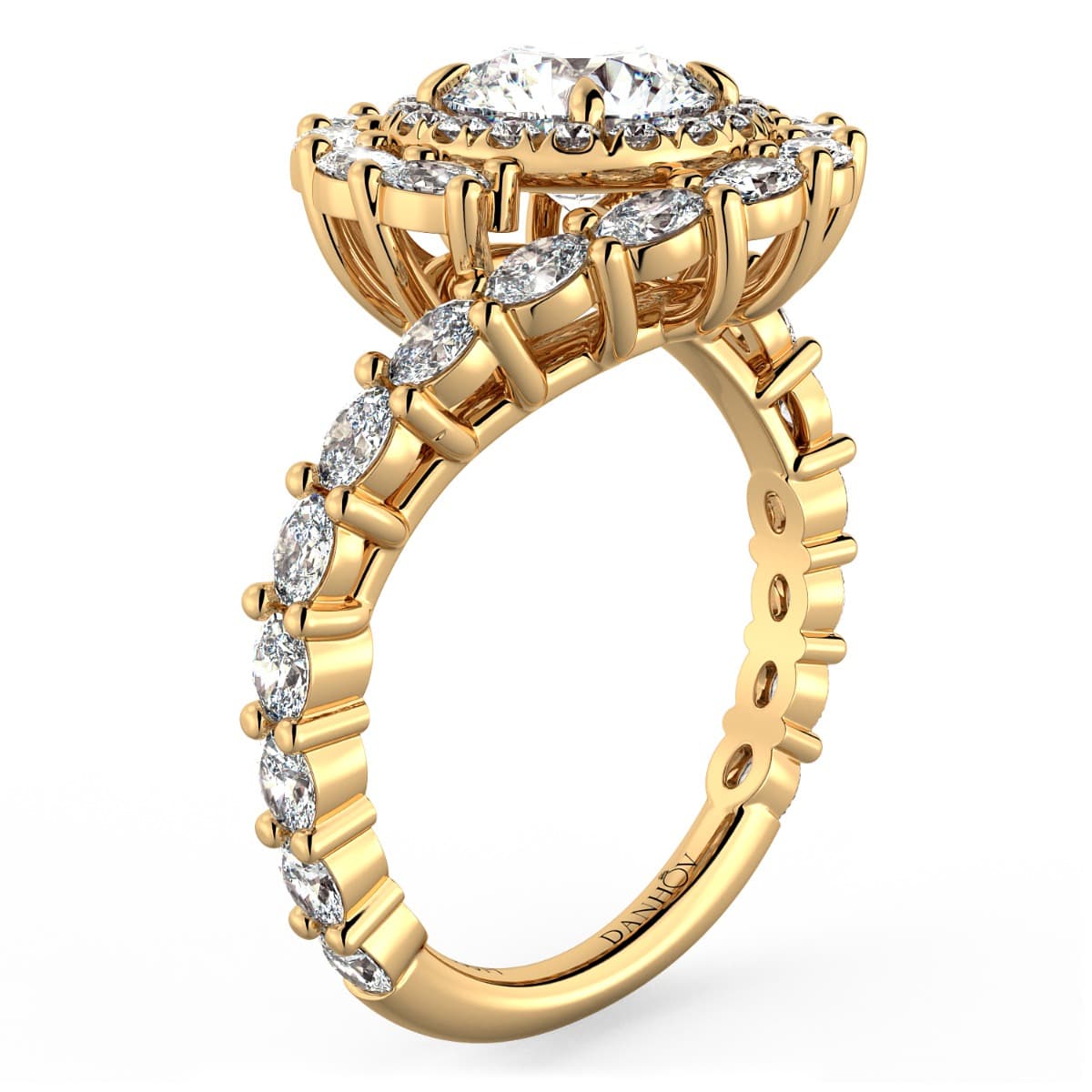 Grand Abbraccio Swirl Engagement Ring