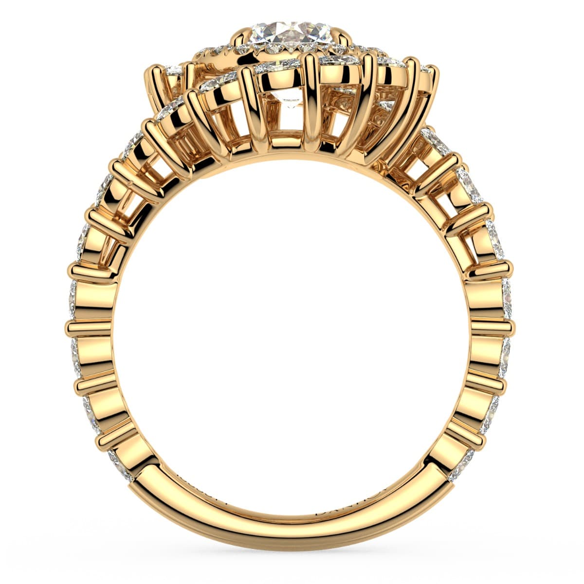 Grand Abbraccio Swirl Engagement Ring