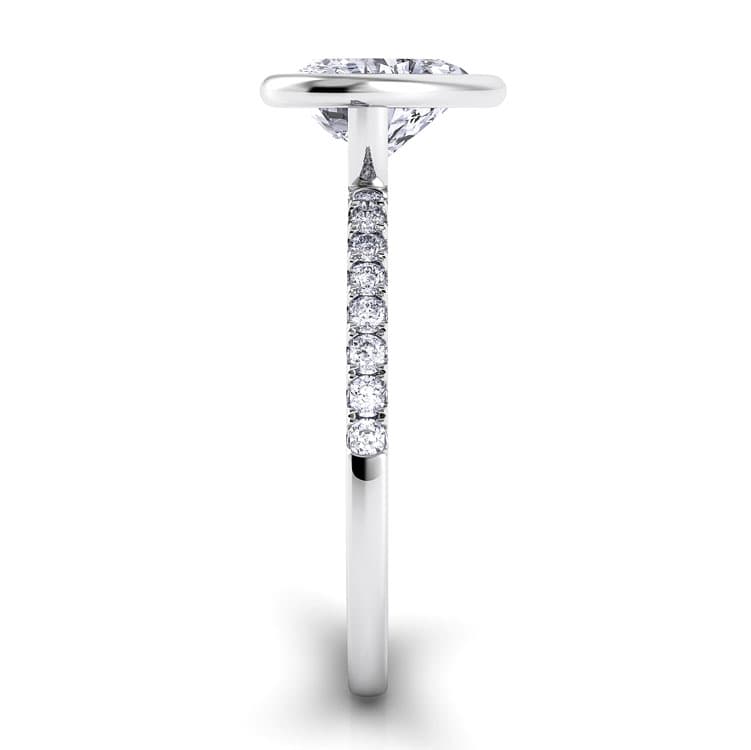Per Lei Heart Shaped Diamond Engagement Ring