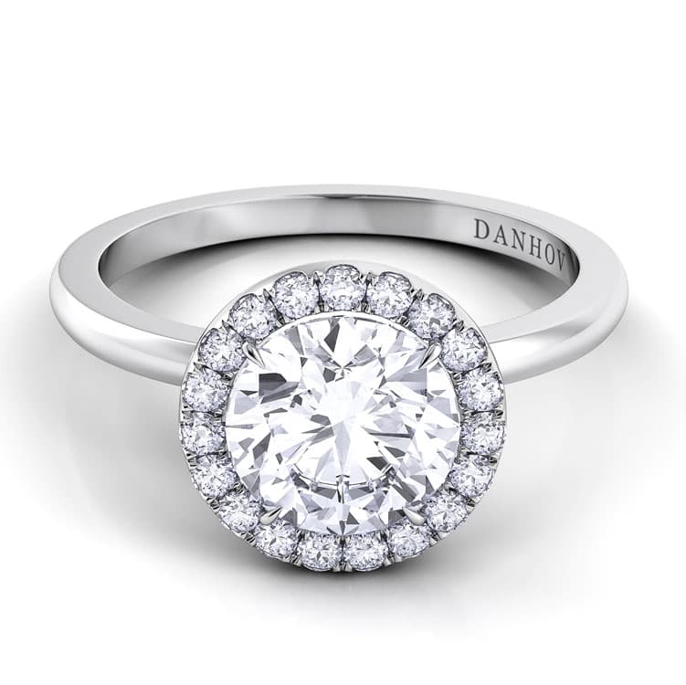 Per Lei Single Shank Princess-cut Engagement Ring