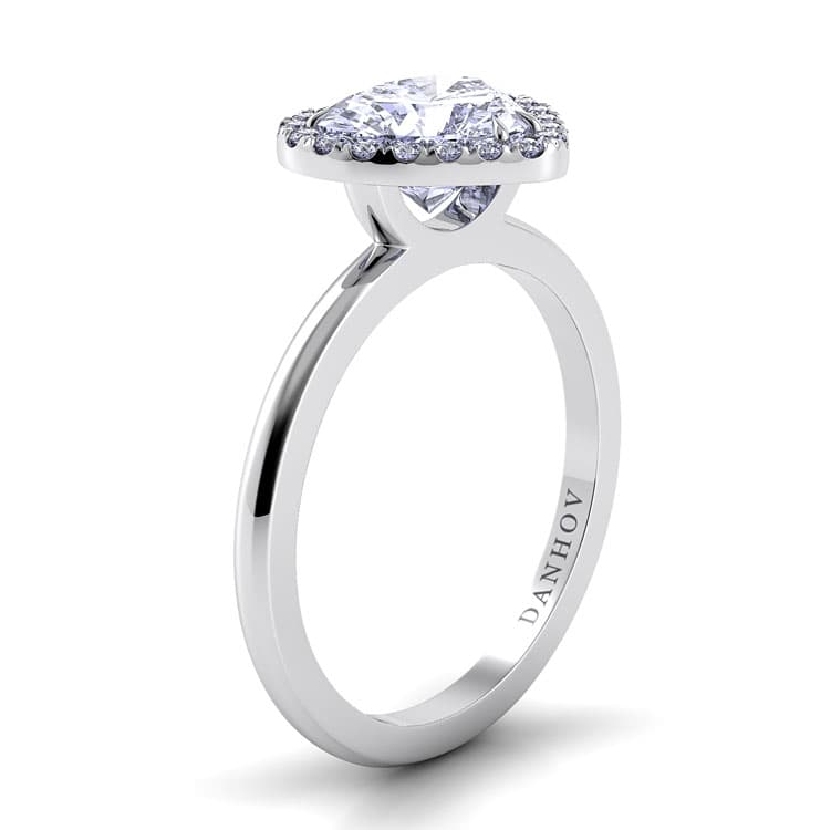 Per Lei Single Shank Princess-cut Engagement Ring