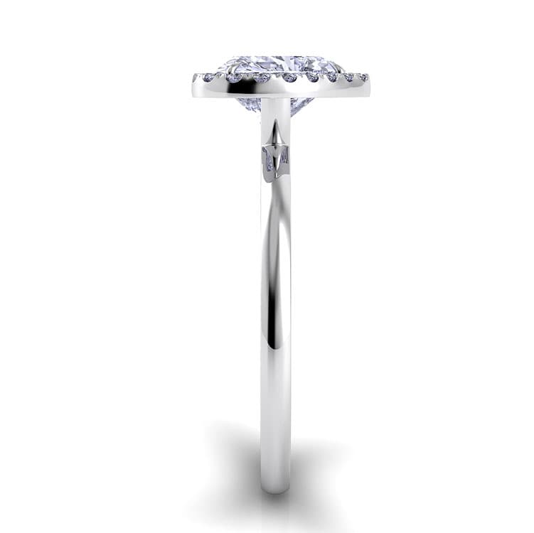 Per Lei Single Shank Heart Engagement Ring