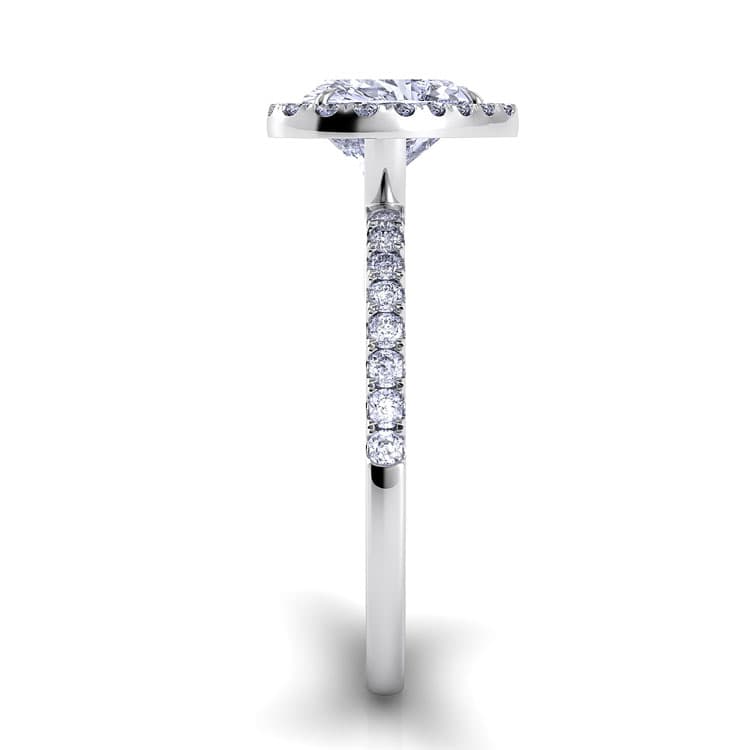 Per Lei Single Shank Marquise Engagement Ring
