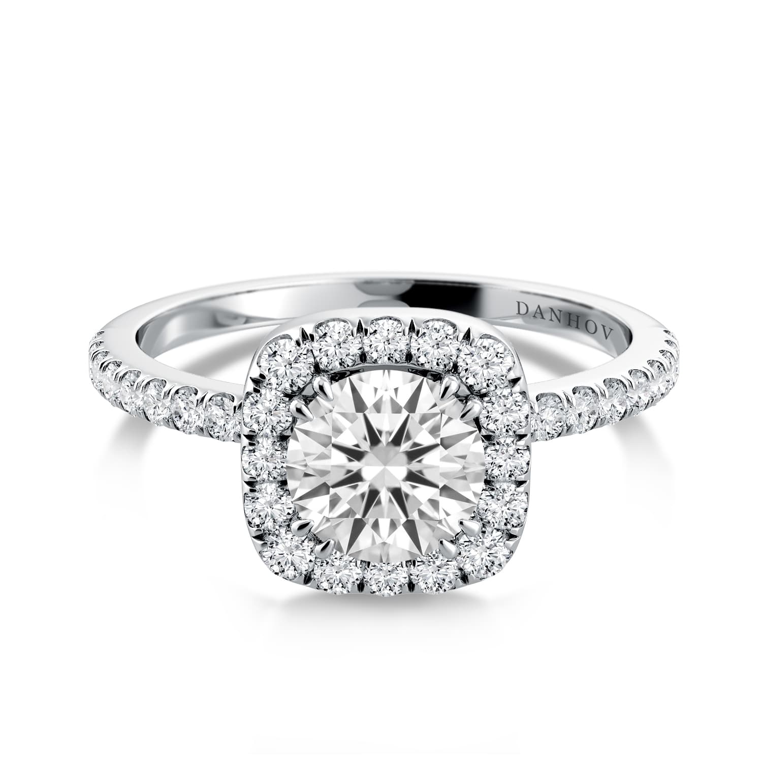 Per Lei Halo Engagement Ring
