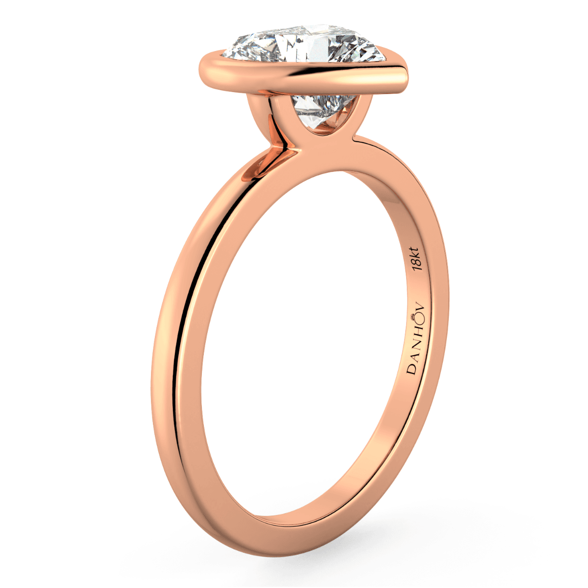 Per Lei Heart Shaped Engagement Ring