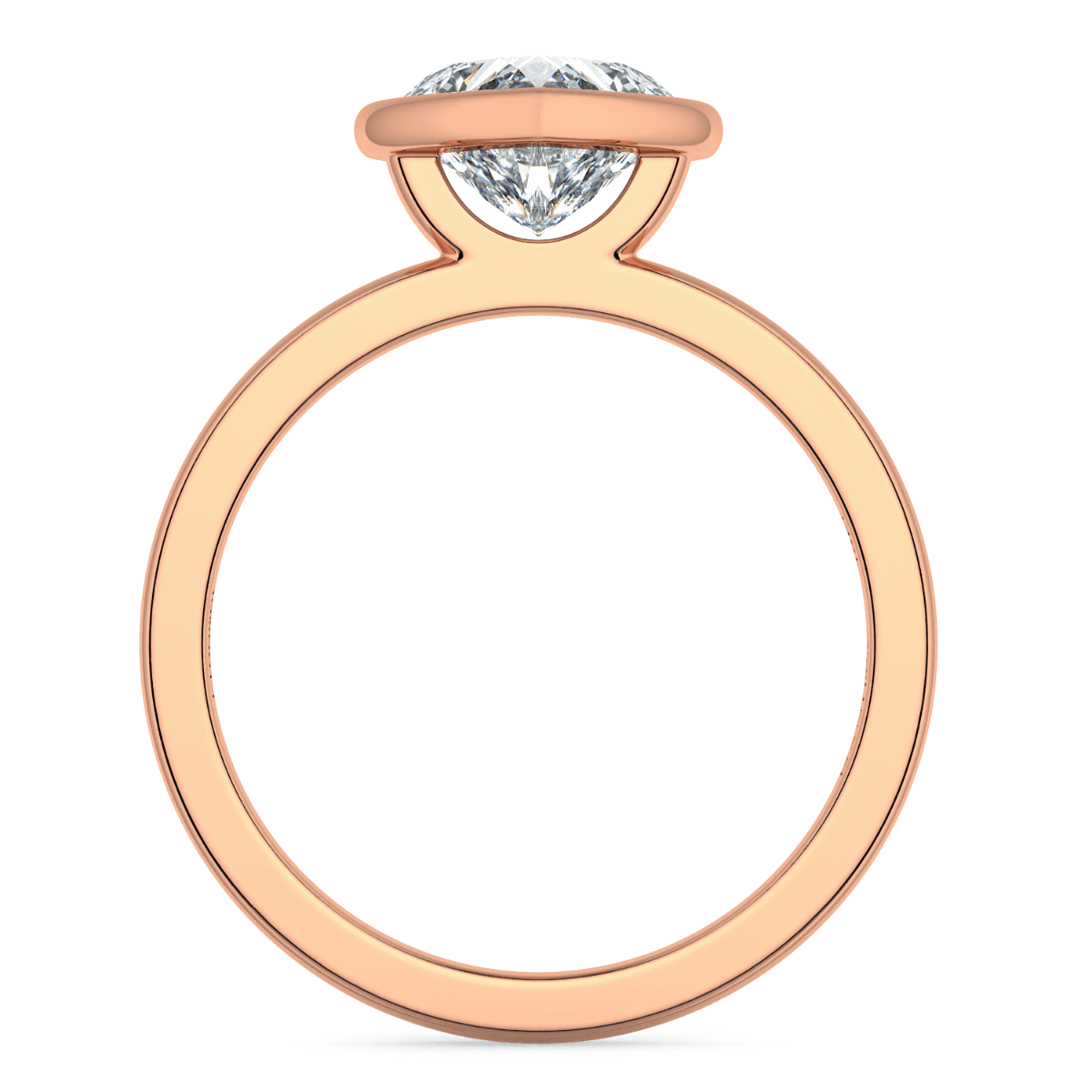 Per Lei Heart Shaped Engagement Ring