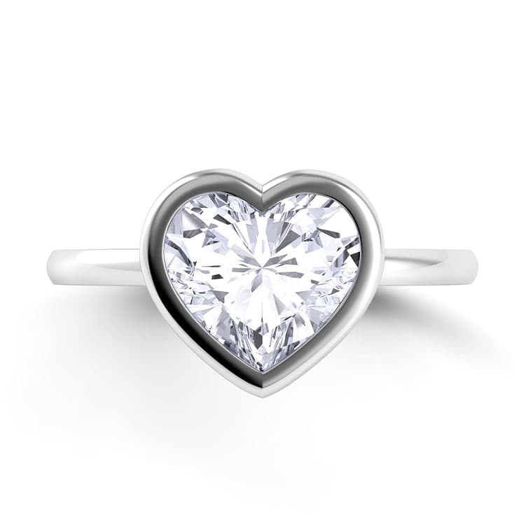 Per Lei Heart Shaped Engagement Ring
