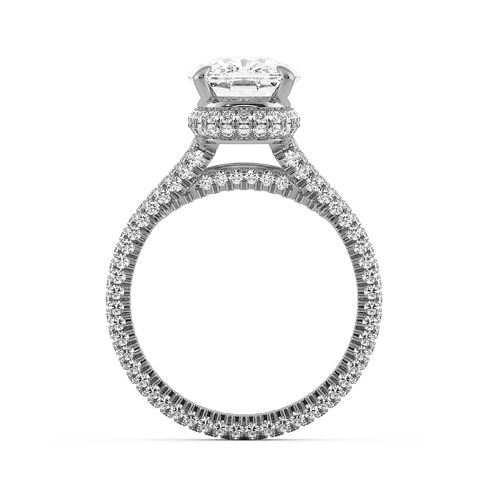 Norme De Split Shank Diamond Engagement Ring