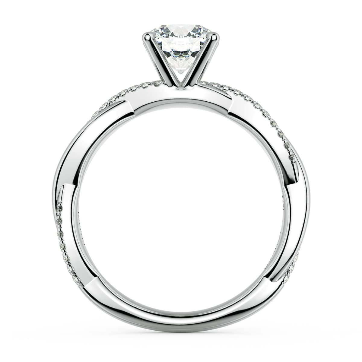 Norme De Petite Twisted Engagement Ring