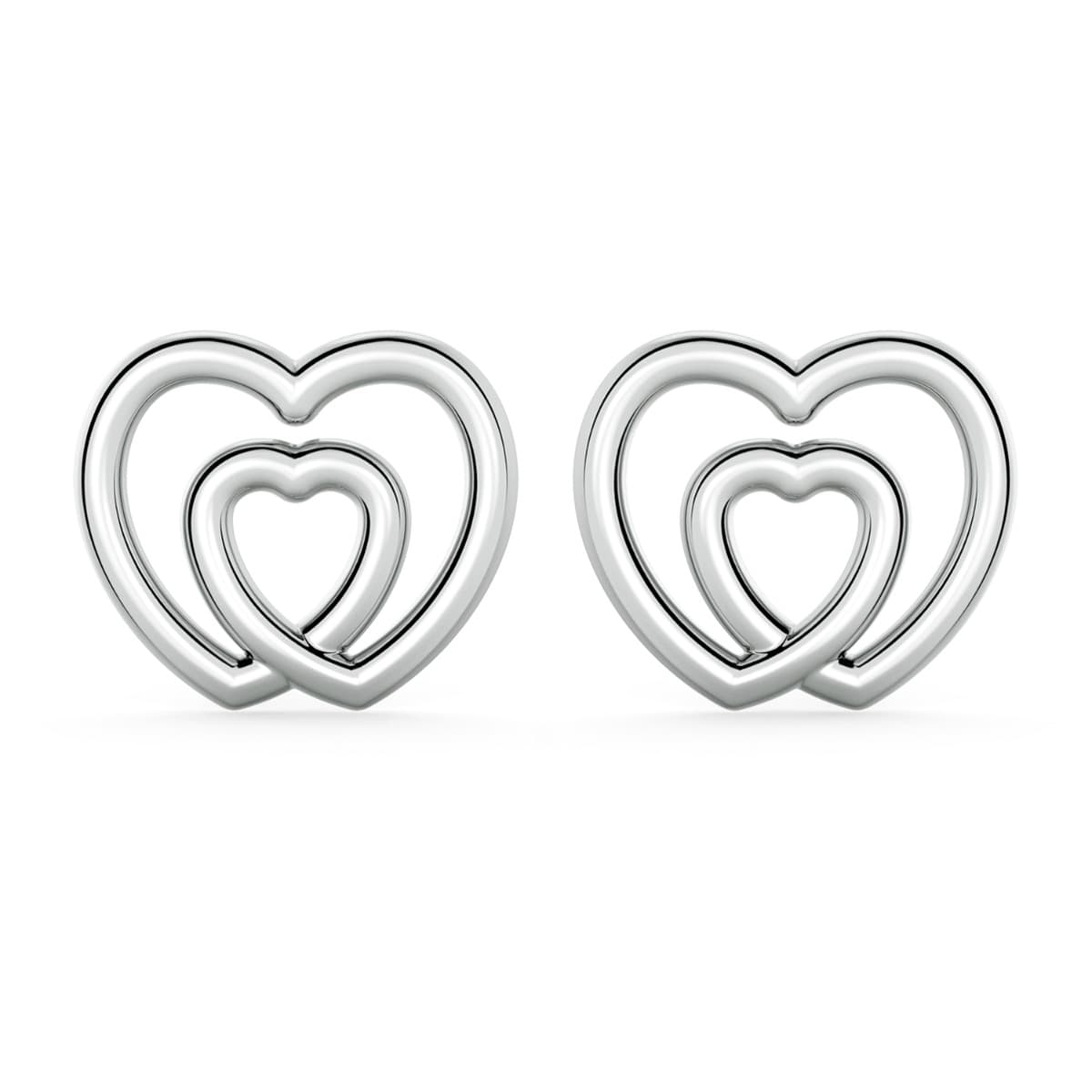 Norme de Double Heart Earrings