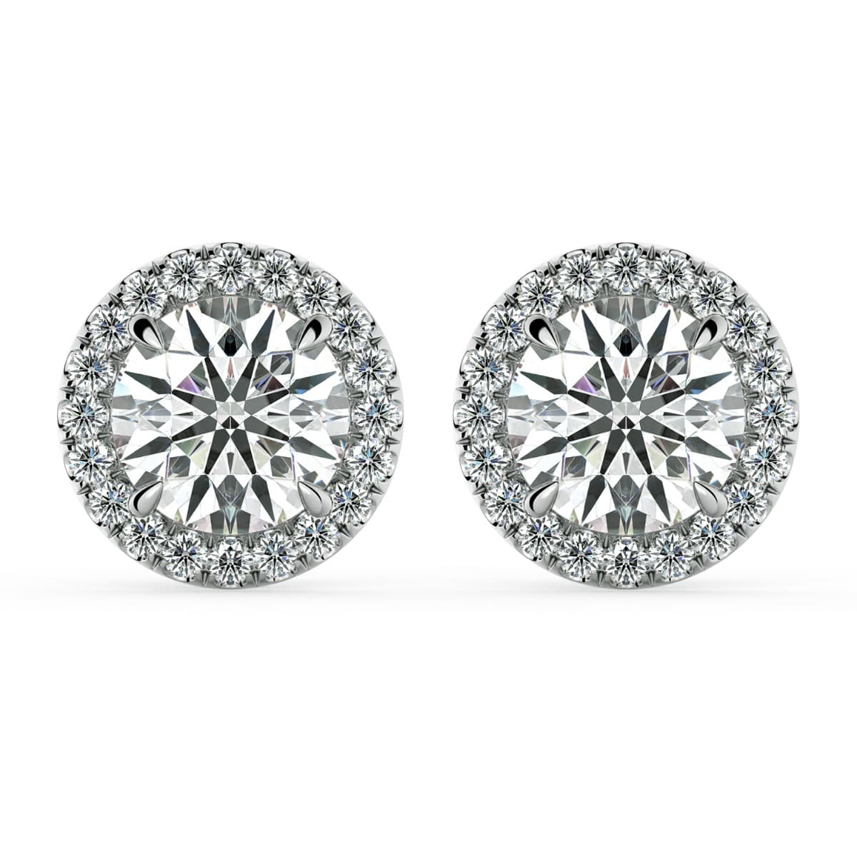 Norme de Halo Diamonds Earrings