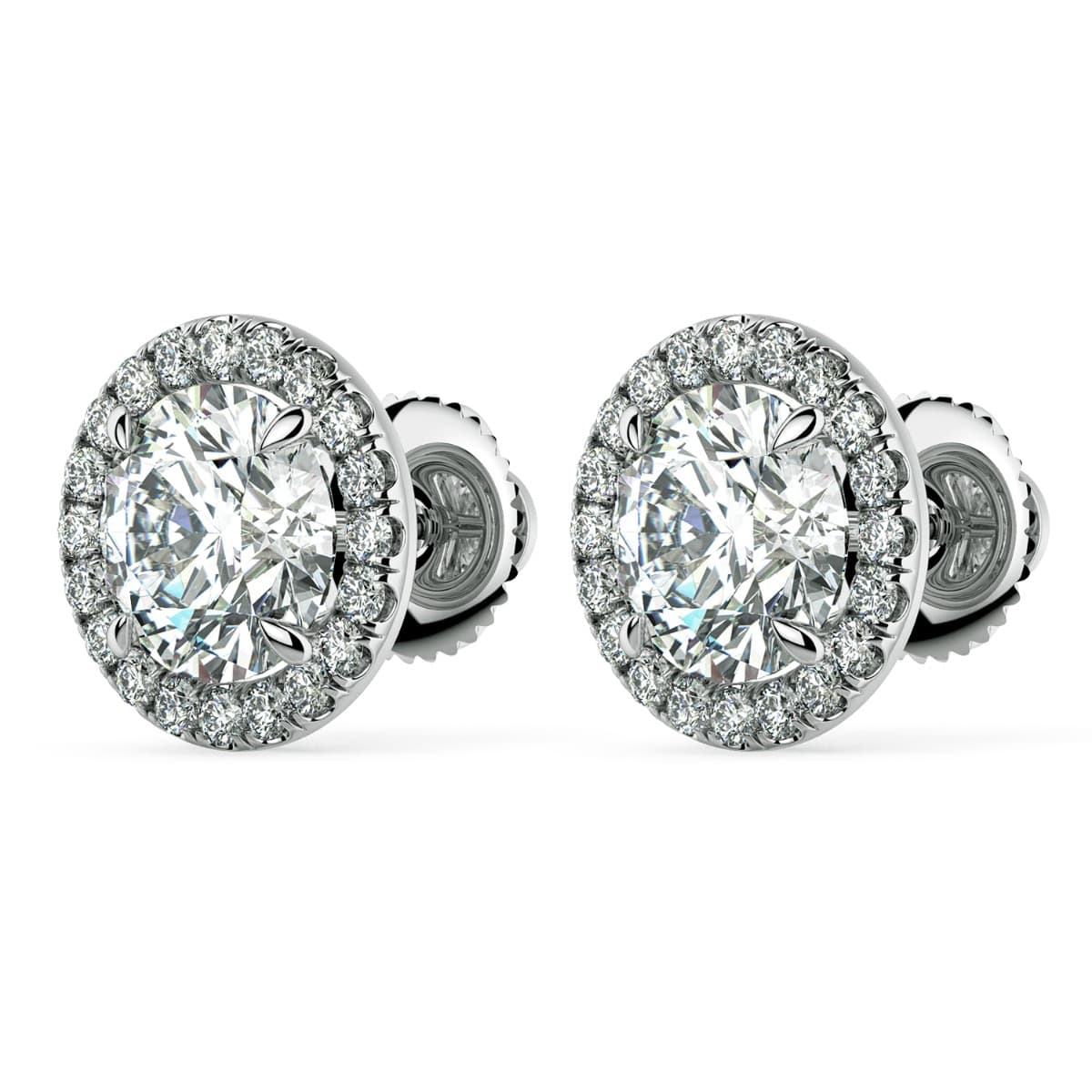 Norme de Halo Diamonds Earrings