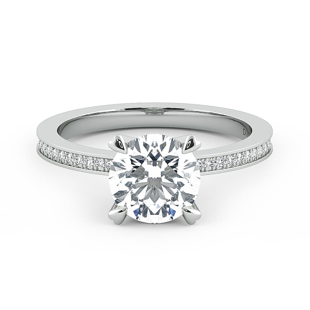 Classico Round Cut Ladies Engagement Ring