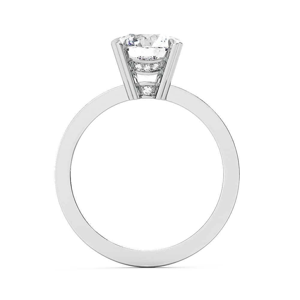 Classico Round Cut Ladies Engagement Ring