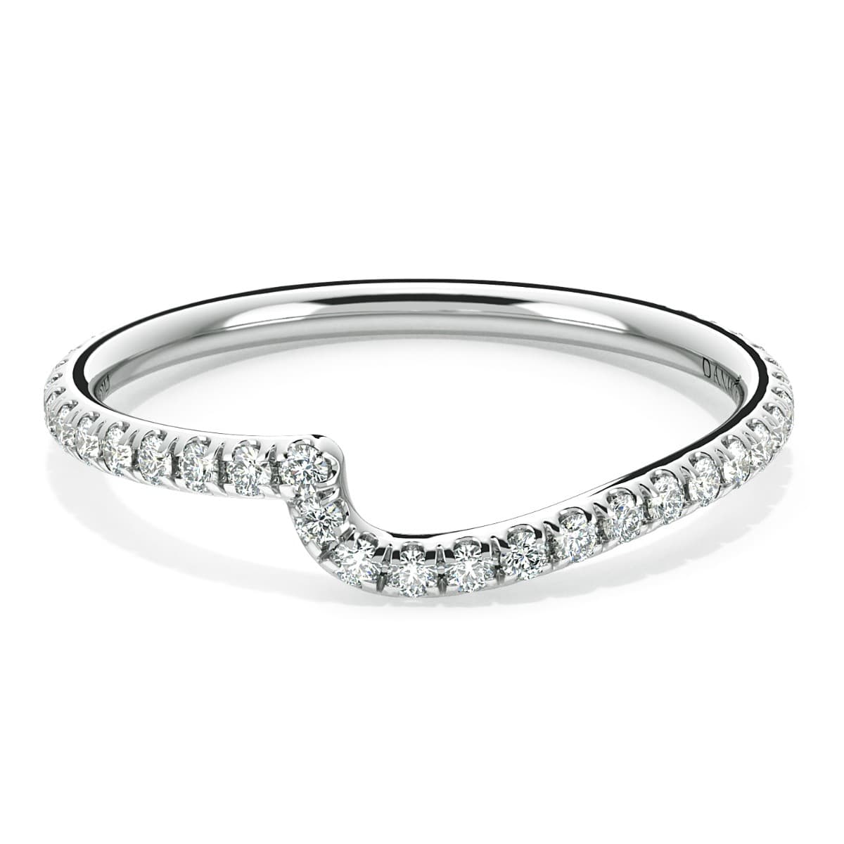 Eleganza Curved Diamond Wedding Ring