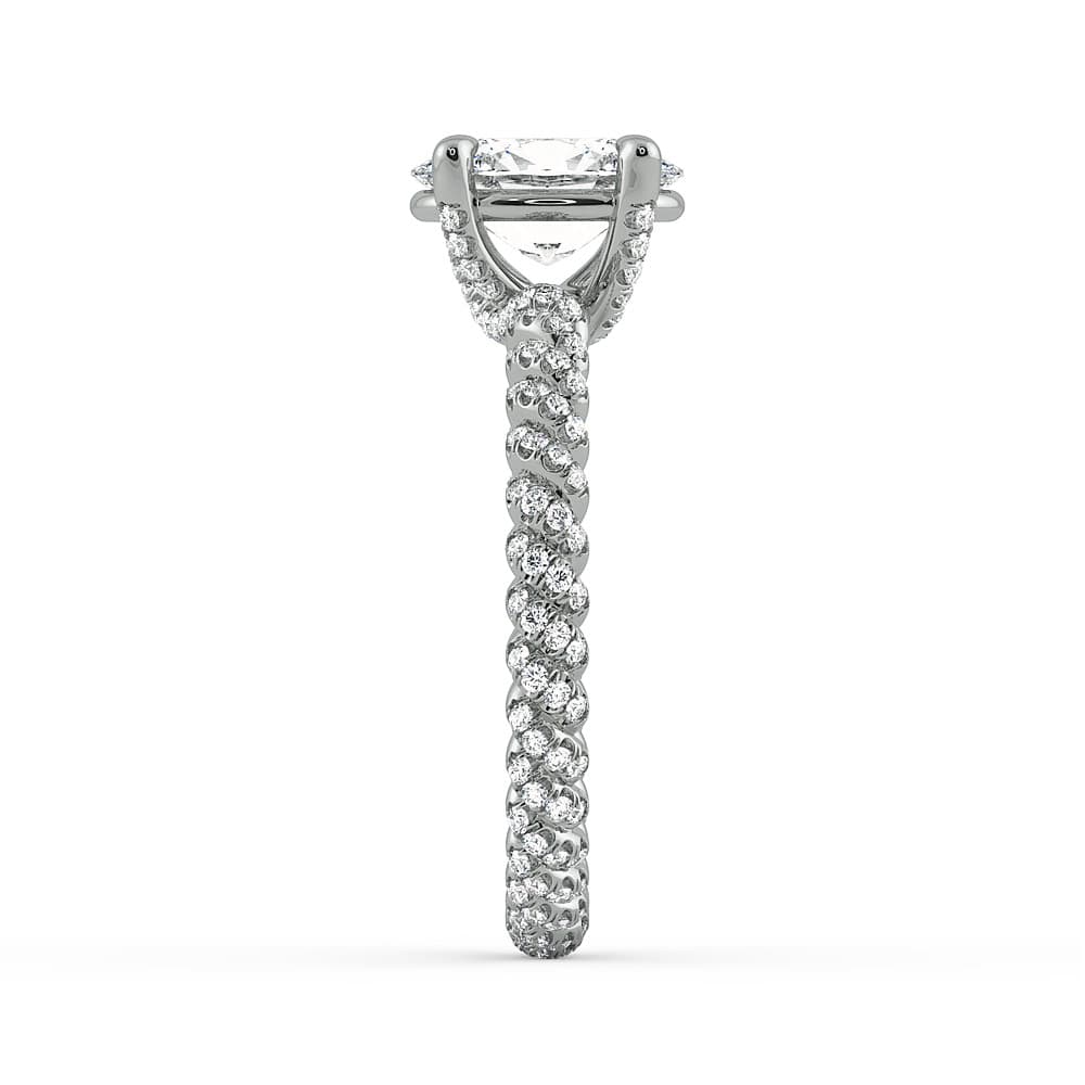 Eleganza Braided Diamond Engagement Ring