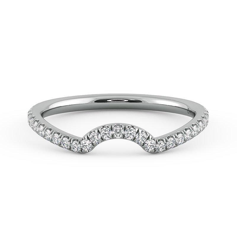 Per Lei Curved Diamond Wedding Band