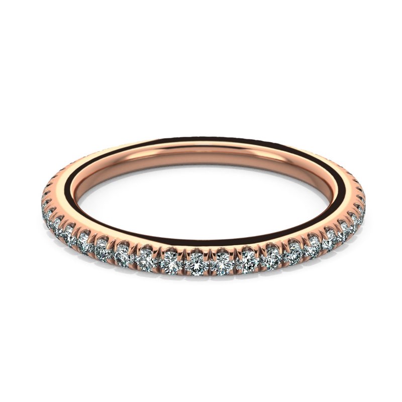 Perlina FDiamond Wedding Band
